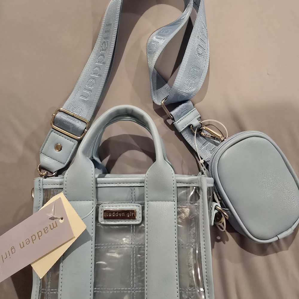 Madden Girl Light Blue Mini Tote